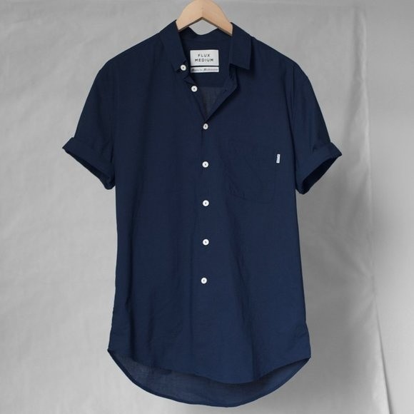Flux Melbourne Short Sleeve Indigo Small - Picture 1 of 4
